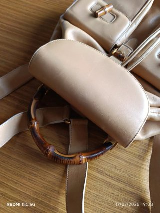 Mochila Gucci Piel Beige