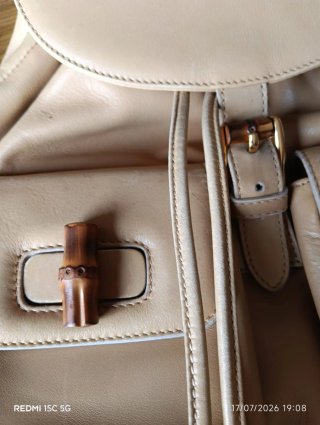 Mochila Gucci Piel Beige