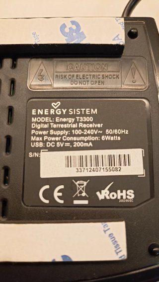Receptor TDT ENERGY SISTEM Grabador DVB-T