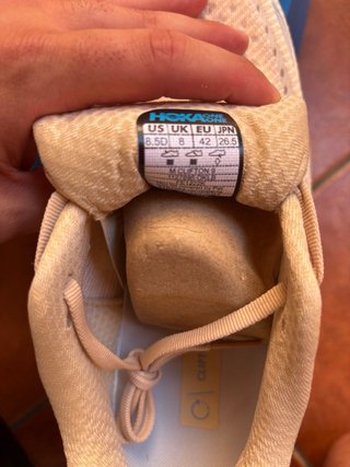 Hoka Clifton 9 Beige/Azul Talla 42