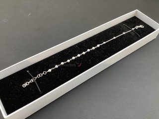 pulsera plata 925mm con piedra con perla