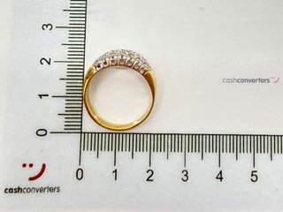 anillo oro 18k con piedra con circonita
