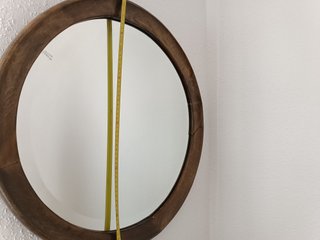 Espejo Redondo Madera 57 cm