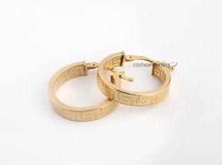 argollas oro 18k