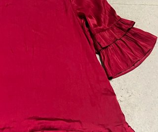 Blusa Cortefiel Satén Burdeos
