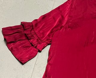 Blusa Cortefiel Satén Burdeos
