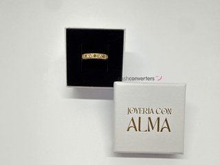 anillo oro 18k con piedra con esmeralda
