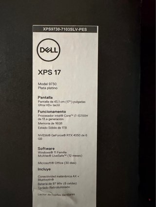 Dell XPS 17 9730 i7-13700H | RTX 4050 | 16GB |
