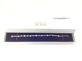 pulsera plata 925mm con piedra con circonita