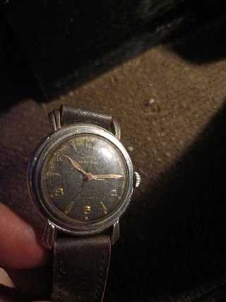 Reloj Rubis Negro y Marrón