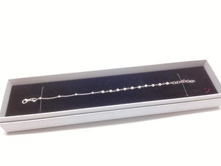 pulsera plata 925mm con piedra con perla
