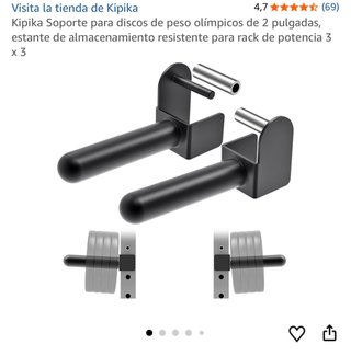 Soportes para discos de peso olímpicos