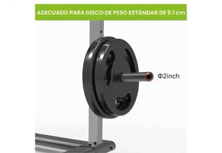 Soportes para discos de peso olímpicos