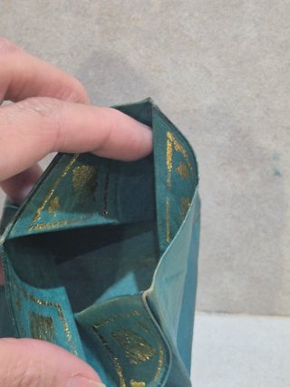 Monedero cuero plegable