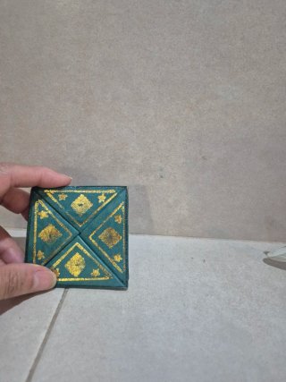 Monedero cuero plegable