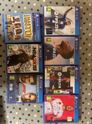 Lote 6 Juegos PS4: FIFA 23, 22, 21, 20, NBA 2K19,