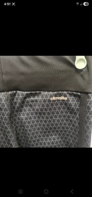 Mallas Adidas Climalite Negras/Grises Talla S
