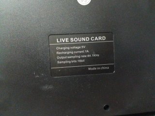 Tarjeta de Sonido Live Sound Card