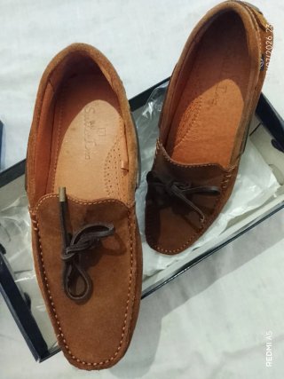 Mocasines de piel marrón Suits Inc
