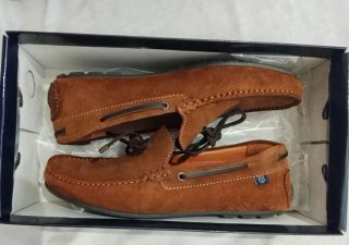 Mocasines de piel marrón Suits Inc