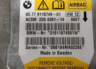 457269 centralita airbag 6577911874901 bmw serie 5
