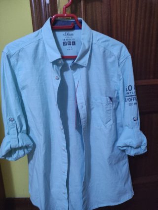 Camisa S.Oliver verde hombre Talla L