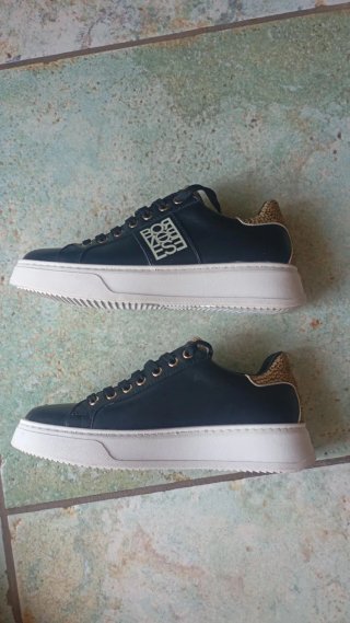 Sneakers Borbonese Blu/Oro Tg 38