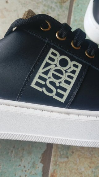 Sneakers Borbonese Blu/Oro Tg 38