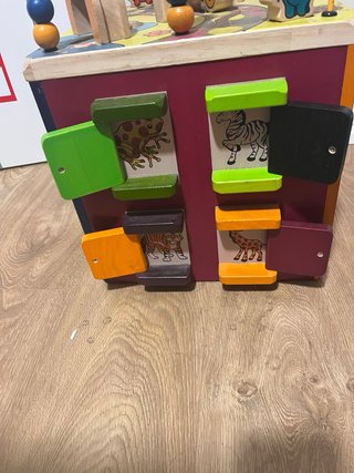 Centro de actividades madera para bebe Zany Zoo