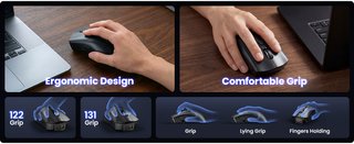 EYOYO EY-045 Mouse + 2D Barcode Scanner BT