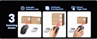 EYOYO EY-045 Mouse + 2D Barcode Scanner BT