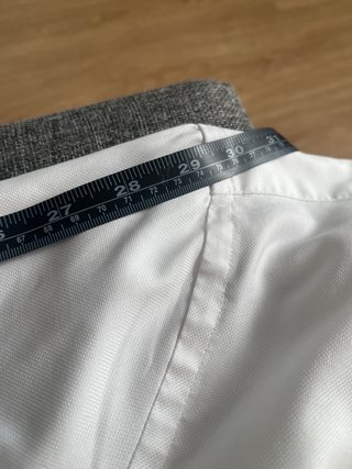 Camisa Hackett London Puño Francés Blanca Azul Tal