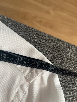 Camisa Hackett London Puño Francés Blanca Azul Tal