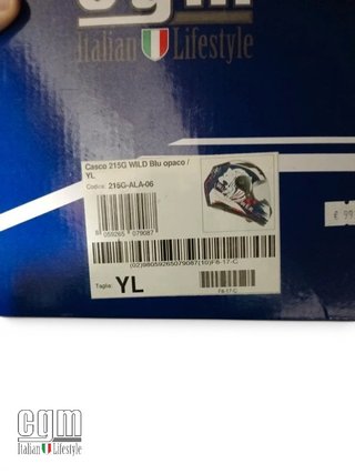 Casco CGM 215G WILD bambino Blu opaco/YL