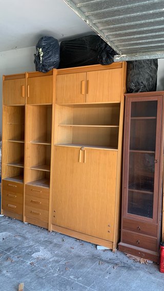 Lote Muebles Madera y Cristal