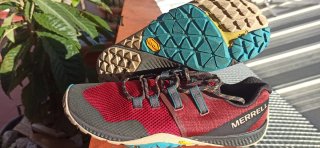 Zapatillas Merrell Trail Glove 6 Rojas y Turquesa