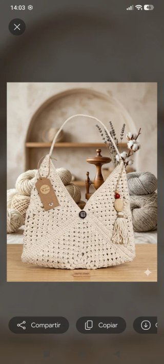 Bolso de crochet boho