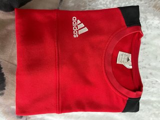 Sudadera Adidas Roja Hombre