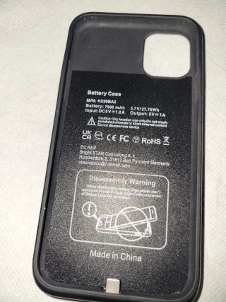Custodia con batteria integrata per iPhone 7500 mAh