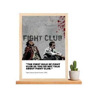 Poster Film Fight Club - Quadro Stampa + Cornice