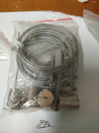 Kit suspensión para colgar cuadros lamparas led