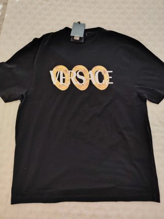 T-shirt Versace Nero Oro