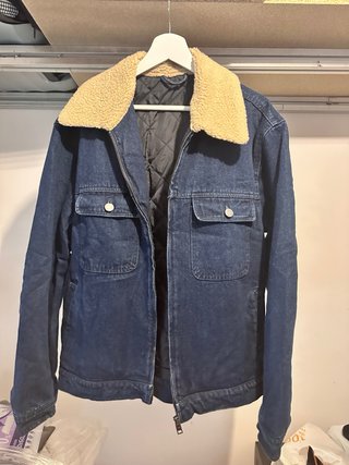 Cazadora vaquera Mango con cuello borreguillo