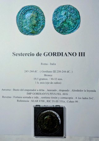 Sestercio Gordiano III 243-244 d.C.