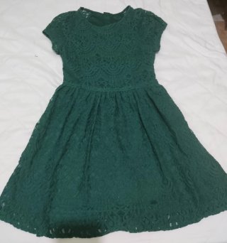 Vestido verde de encaje