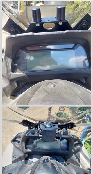 Soporte GPS Yamaha Tricity 300 Negro