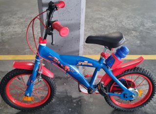 Bicicleta Spiderman Azul y Roja
