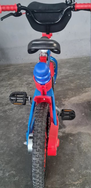 Bicicleta Spiderman Azul y Roja