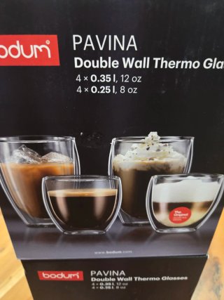8 Vasos Bodum Pavina Doble Pared