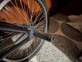 Bicicleta BMX Decathlon con extras